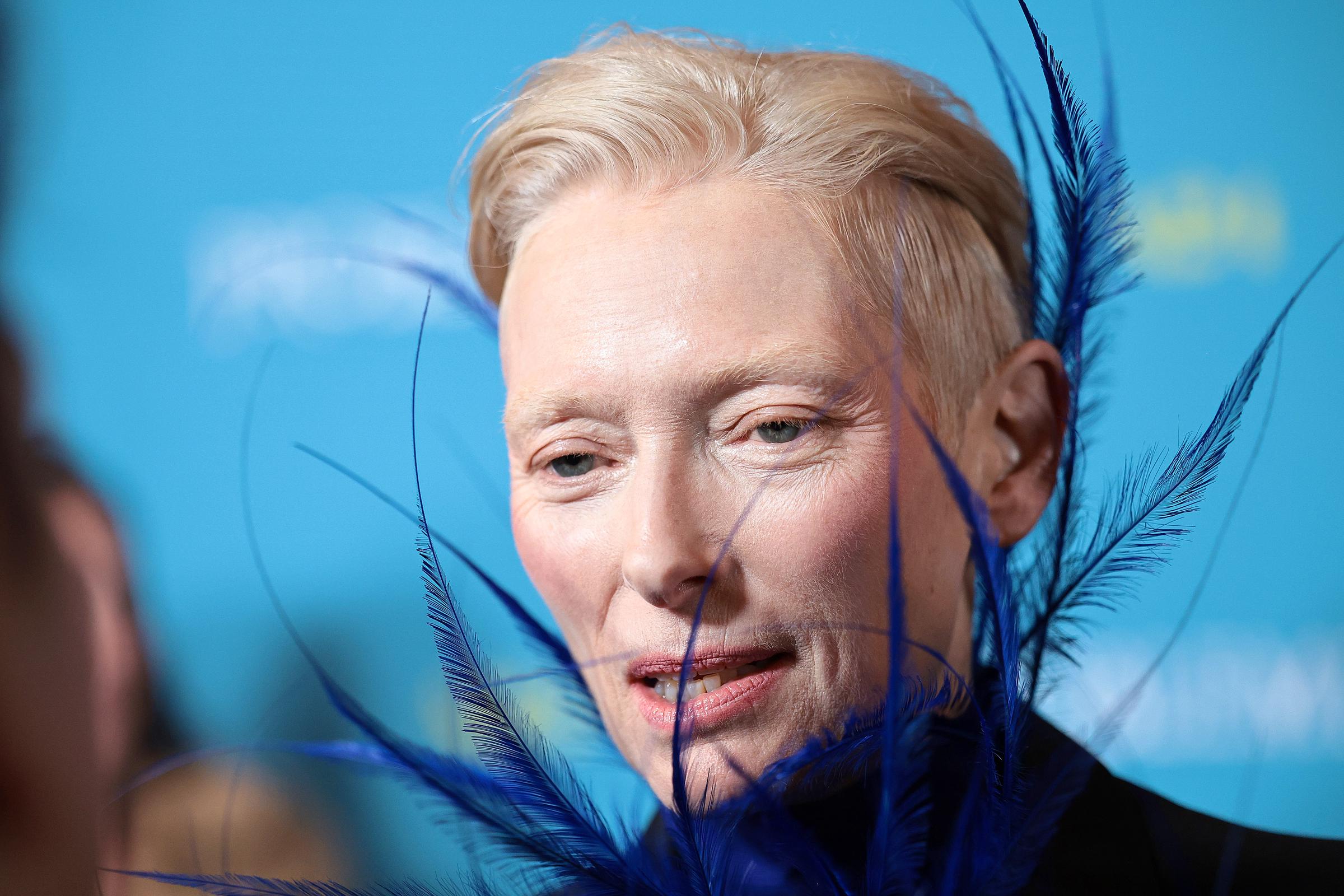 Tilda Swinton en la proyección de "Problemista" el 27 de febrero de 2024, en Nueva York. | Fuente: Getty Images