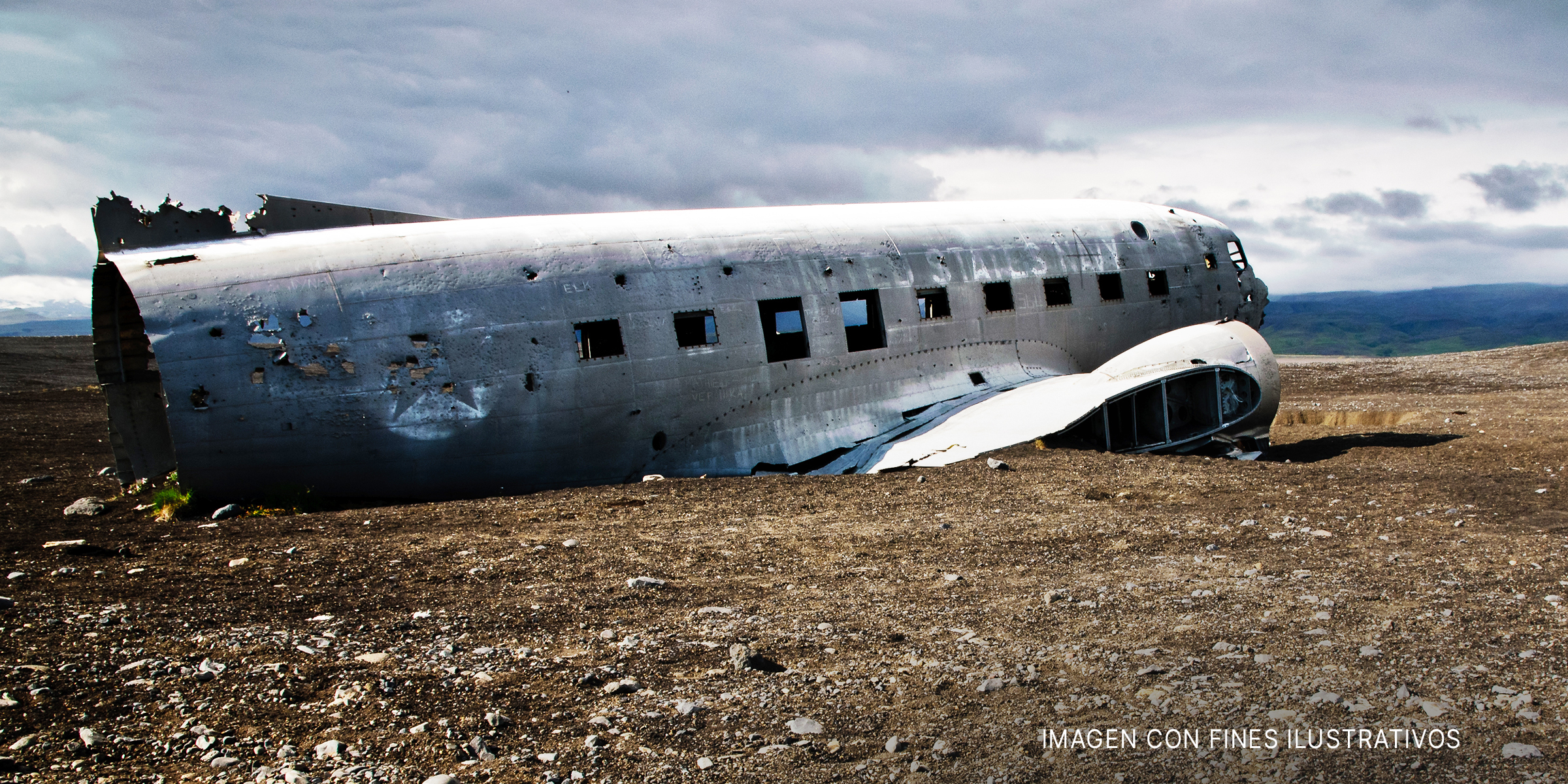 Escombros tras accidente aéreo | Foto: Shutterstock
