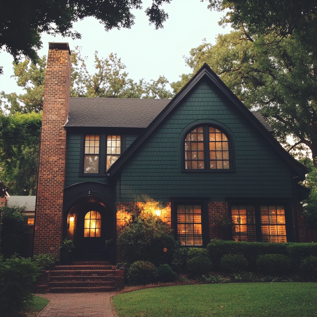 El exterior de una casa | Fuente: Midjourney