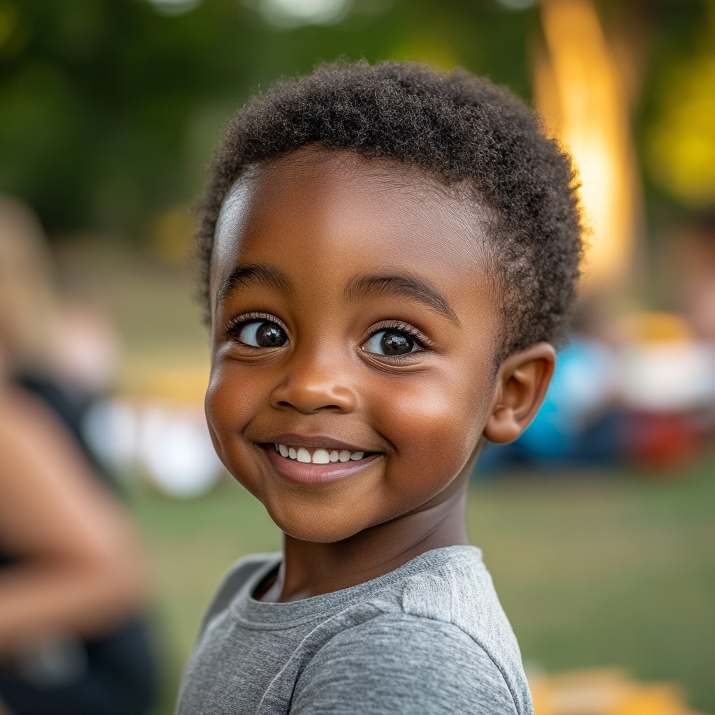 Un niño feliz | Fuente: Midjourney