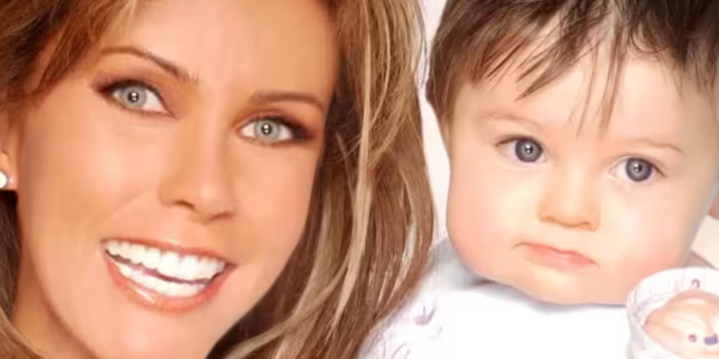 Sabine Moussier y su hija de bebé. | Foto: instagram.com/sabineoficial