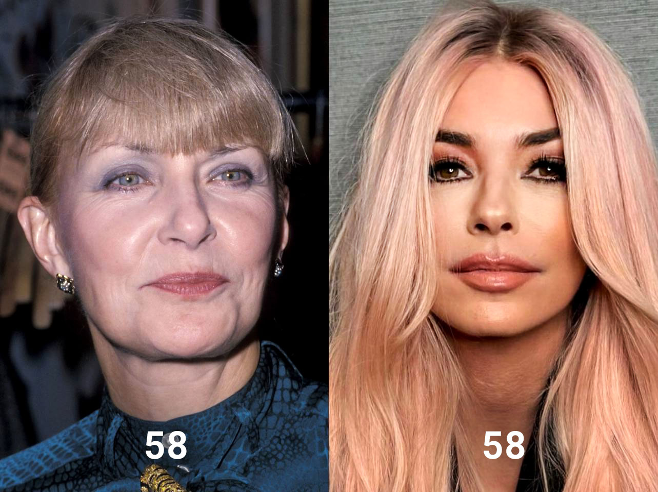 Joanne Woodward y Shania Twain a los 58 años | Fuente: Getty Images | Instagram/shaniatwain