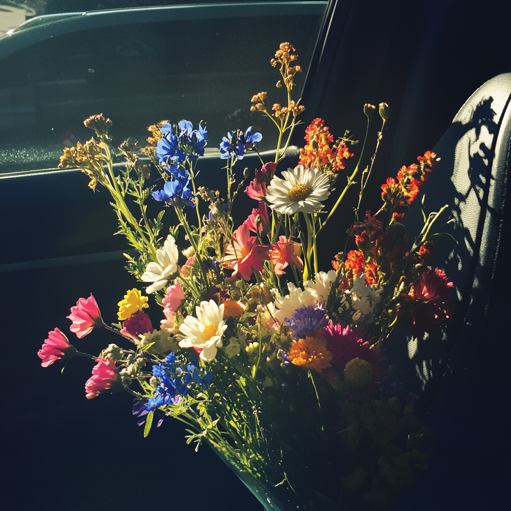 Un ramo de flores silvestres | Fuente: Midjourney