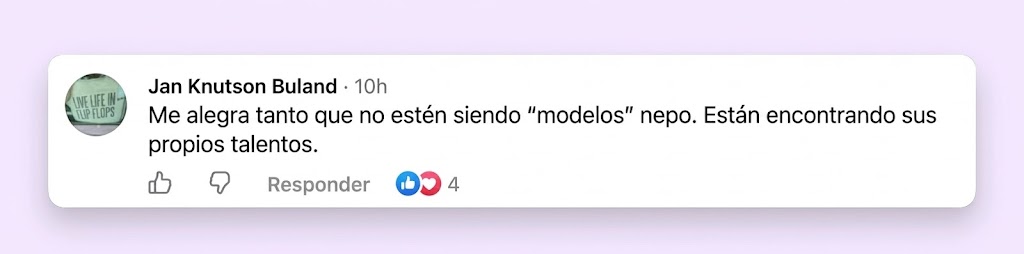 Un espectador felicitó a los hermanos por explorar sus propios intereses creativos en lugar de seguir el camino típico de las celebridades. | Fuente: Facebook/HELLO!