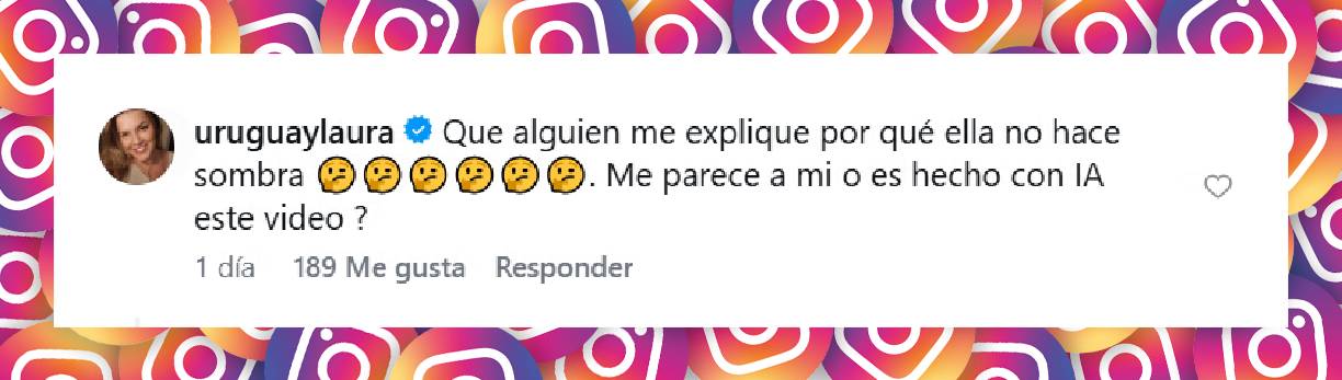 Comentario de una usuaria | Fuente: Instagram/revistacaras