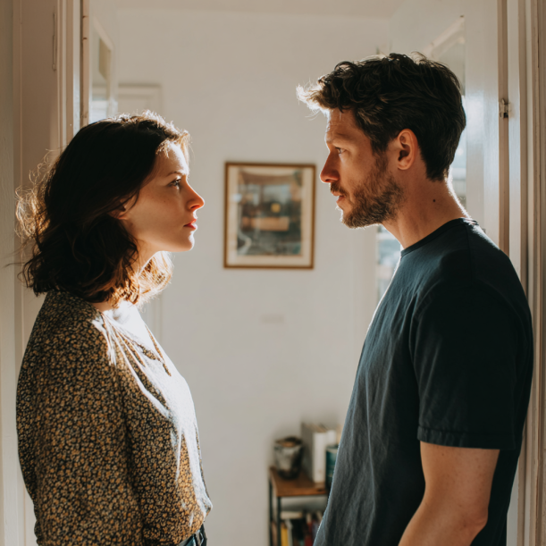 Una pareja discutiendo | Fuente: Midjourney