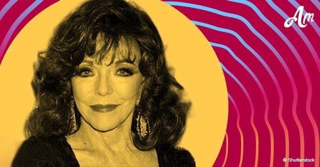 Joan Collins, de 84 años, acaparó miradas con su glamorosa vestimenta durante reciente aparición