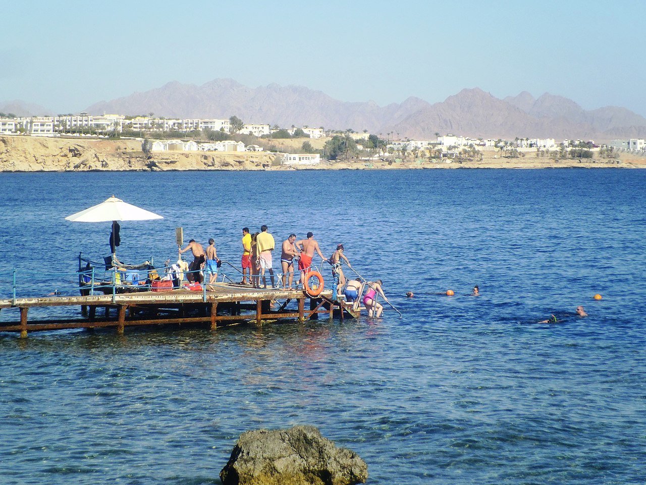 Playa de Sharm El-Sheikh, Egipto. Fuente: Wikimedia Commons