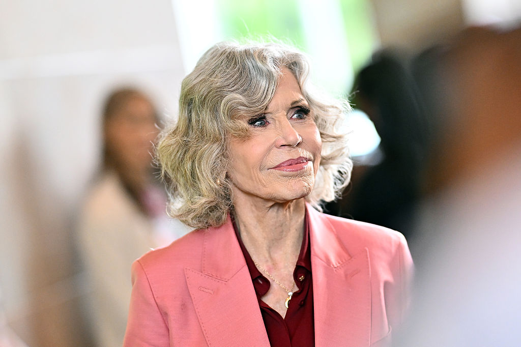 Jane Fonda llega al almuerzo «Rising Leaders» de GCAPP en la sede de Cox Enterprises, el 5 de junio de 2026, en Sandy Springs, Georgia. | Fuente: Getty Images