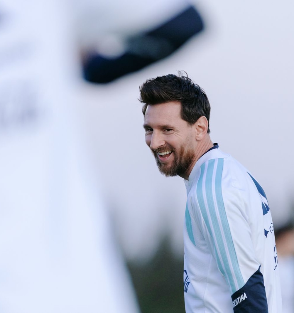 Lionel Messi en el predio de la AFA durante la tarde del domingo 4 de octubre | Fuente: Instagram/afaseleccion
