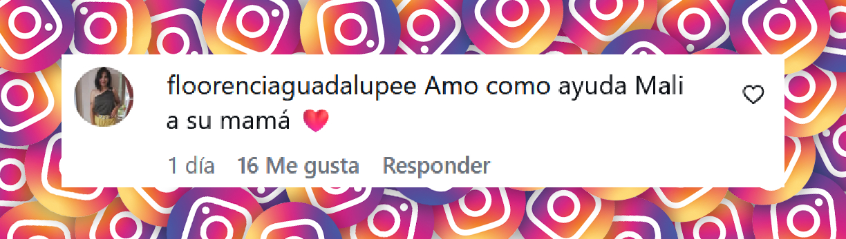 Comentario de una usuaria sobre Malaika, la hija de Zaira Nara | Fuente: Instagram/zaira.nara