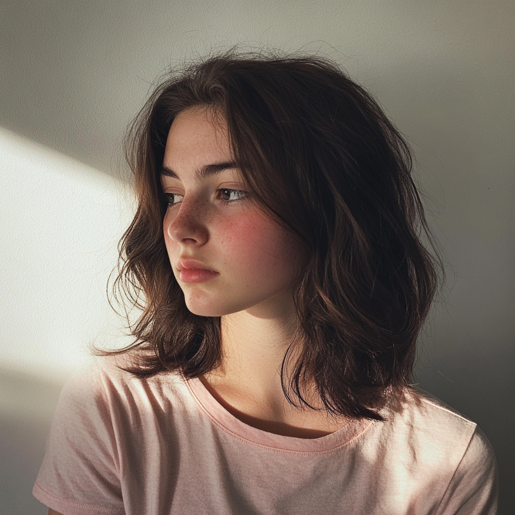 Perfil de una adolescente | Fuente: Midjourney