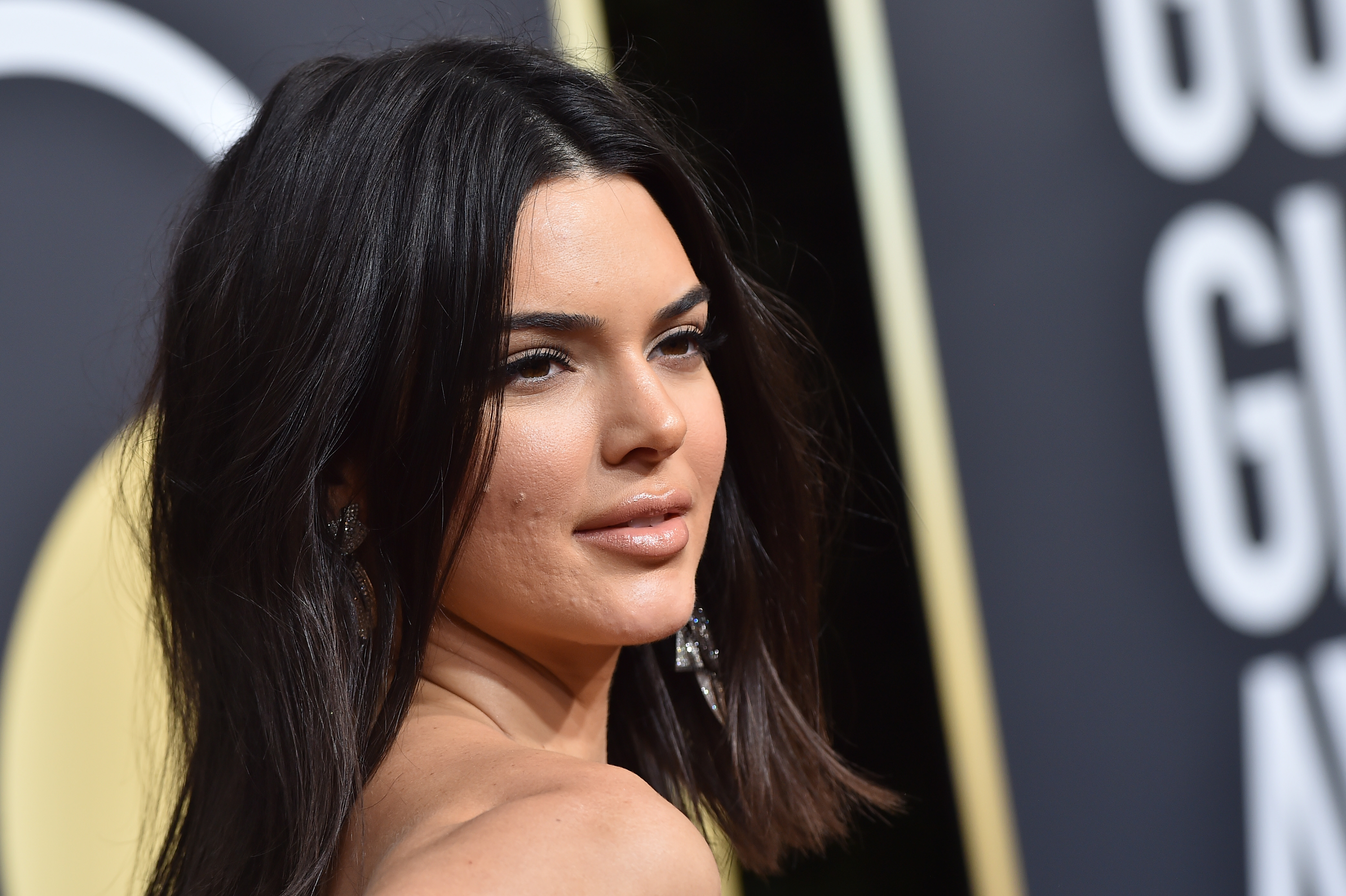Kendall Jenner en la 75ª edición de los Globos de Oro en 2018 | Fuente: Getty Images