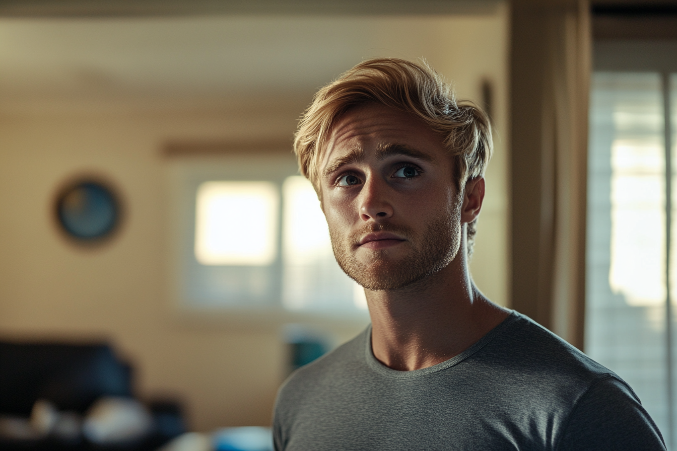 Un hombre preocupado | Fuente: Midjourney