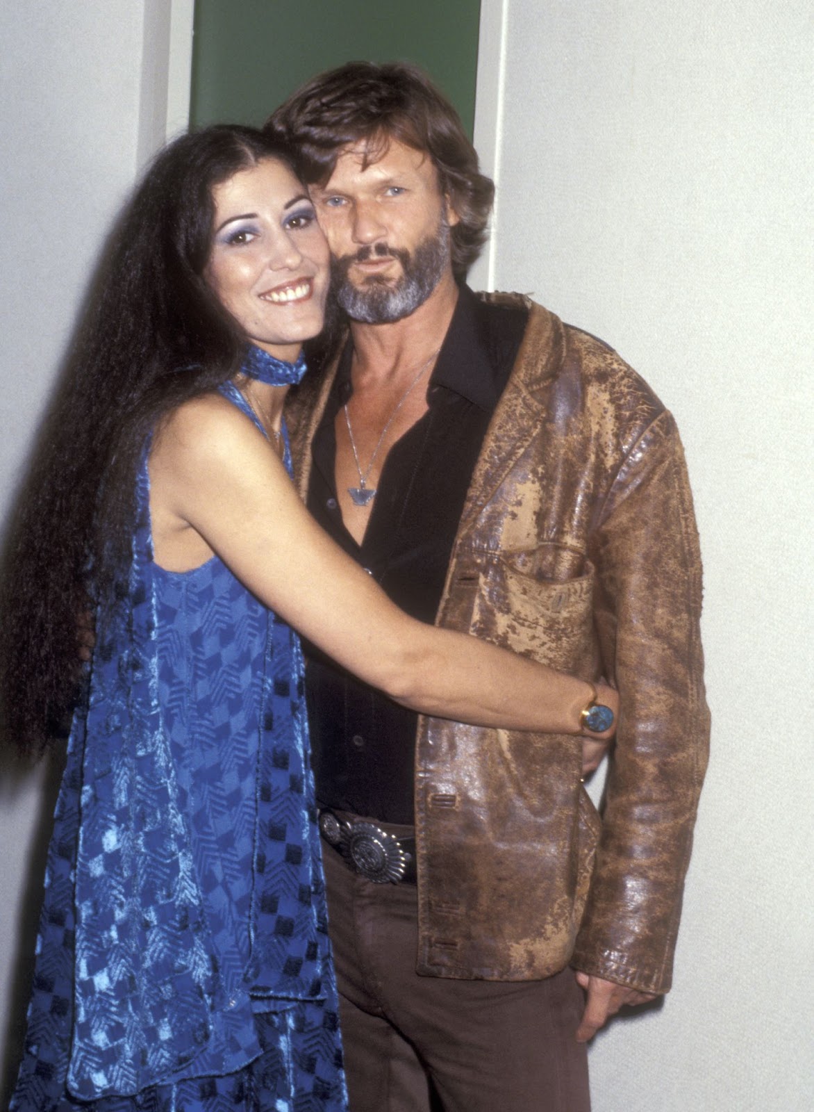 Rita Coolidge y Kris Kristofferson vistos en el Hotel Hilton de Nueva York el 23 de septiembre de 1977. | Fuente: Getty Images