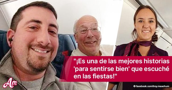 Amoroso papá tomó seis vuelos sólo para pasar Navidad con su hija azafata