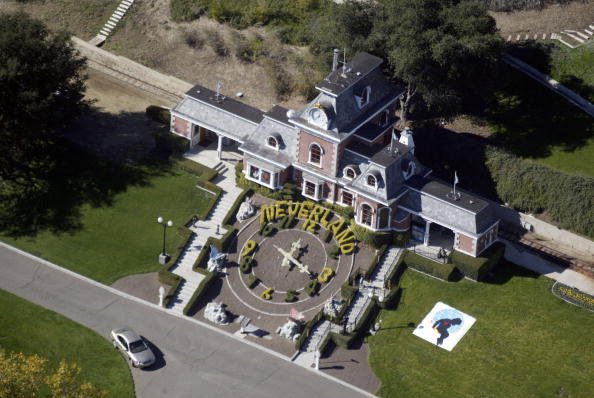 La casa de Michael Jackson, Neverland, desde el aire. | Foto: Getty 