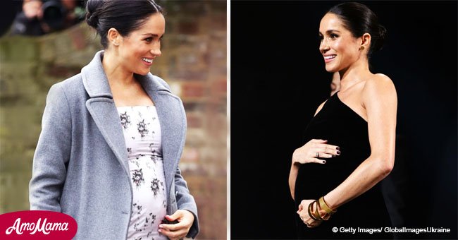 Fans sospechan que la "embarazadísima" Meghan Markle recibirá a su bebé antes de primavera