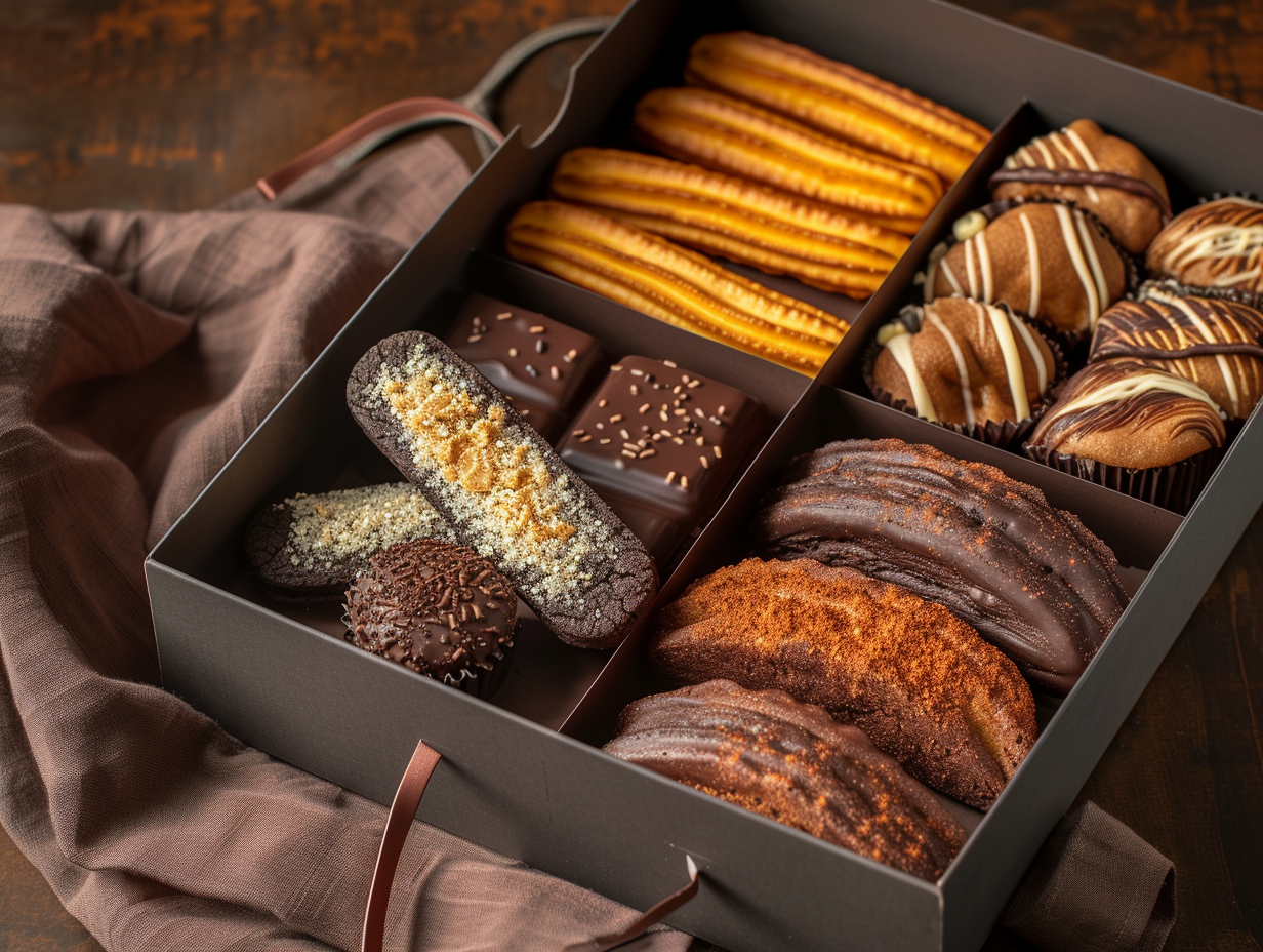 Una caja de postres | Fuente: Midjourney