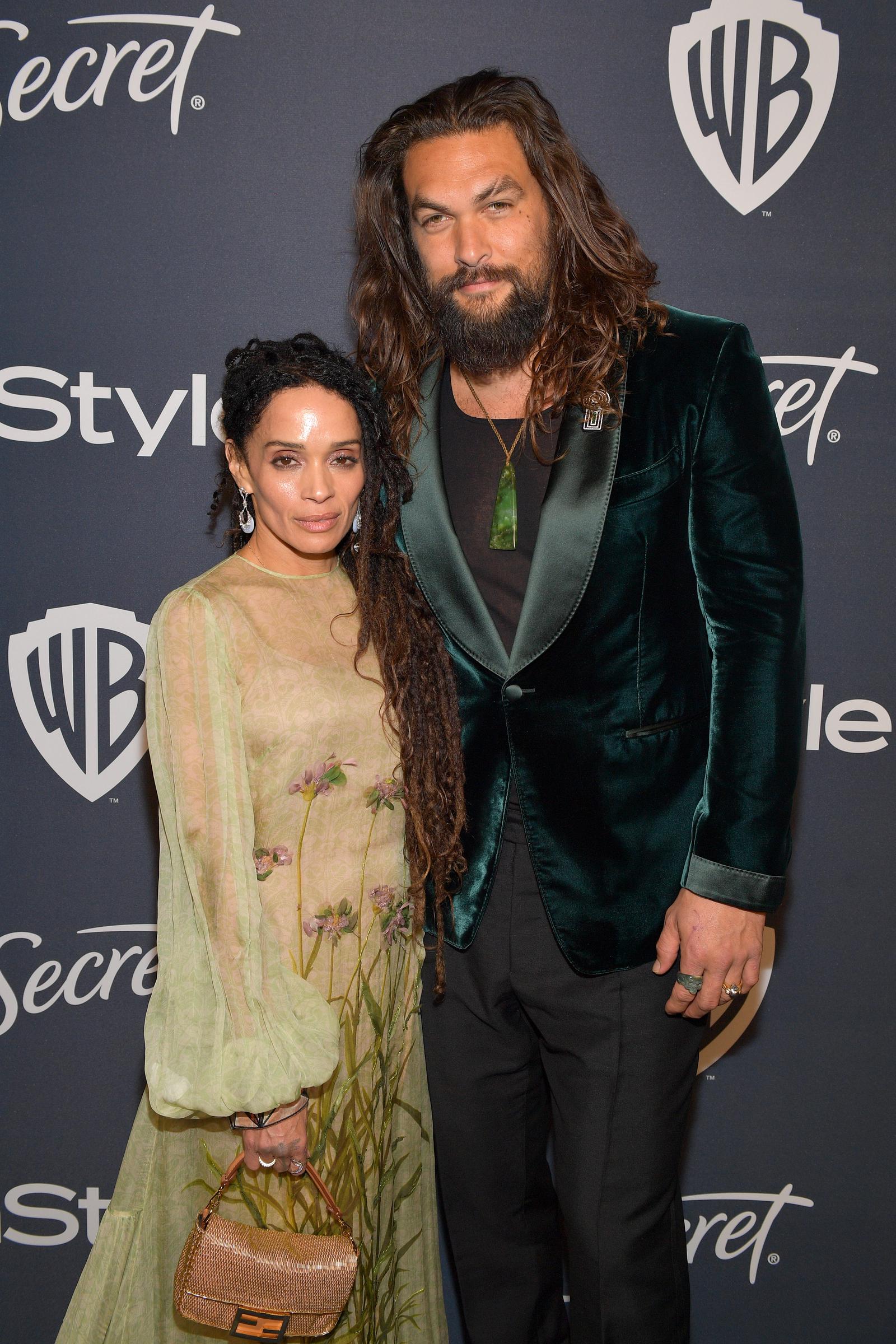 Lisa Bonet y Jason Momoa asisten a la fiesta posterior a la 77ª edición de los Premios Globo de Oro de InStyle y Warner Bros. en el Hotel Beverly Hilton el 5 de enero de 2020, en Beverly Hills, California | Fuente: Getty Images