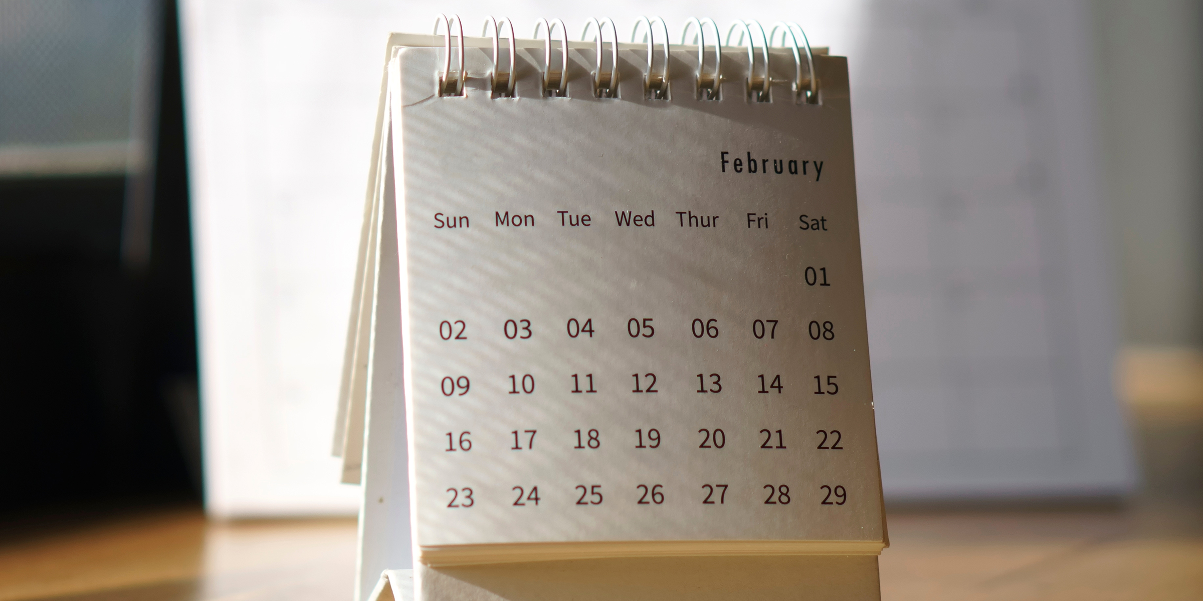 Un calendario | Fuente: Shutterstock