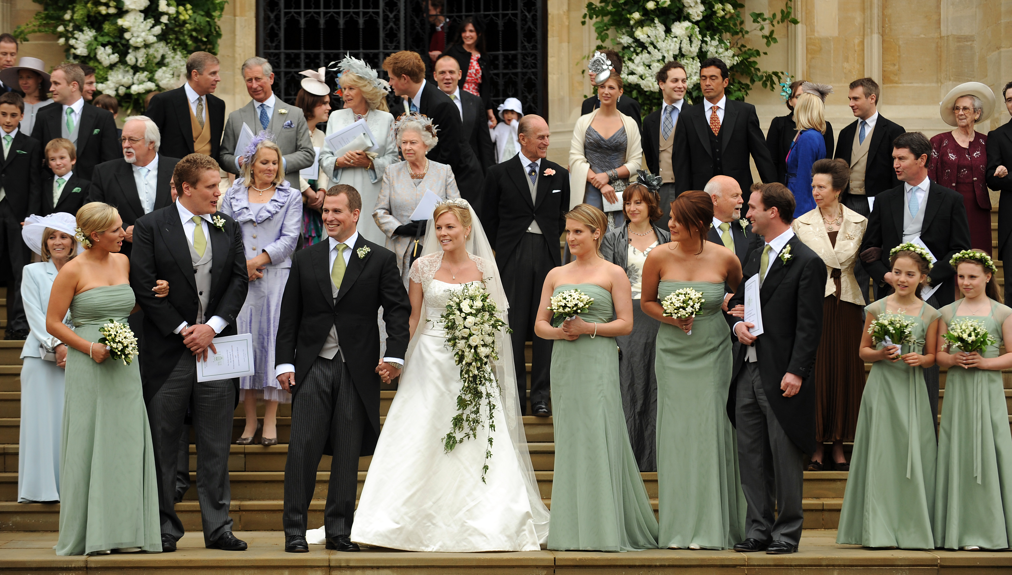 Peter Phillips se casa con Autumn Kelly en la Capilla de San Jorge el 17 de mayo de 2008 en Windsor, Inglaterra | Fuente: Getty Images