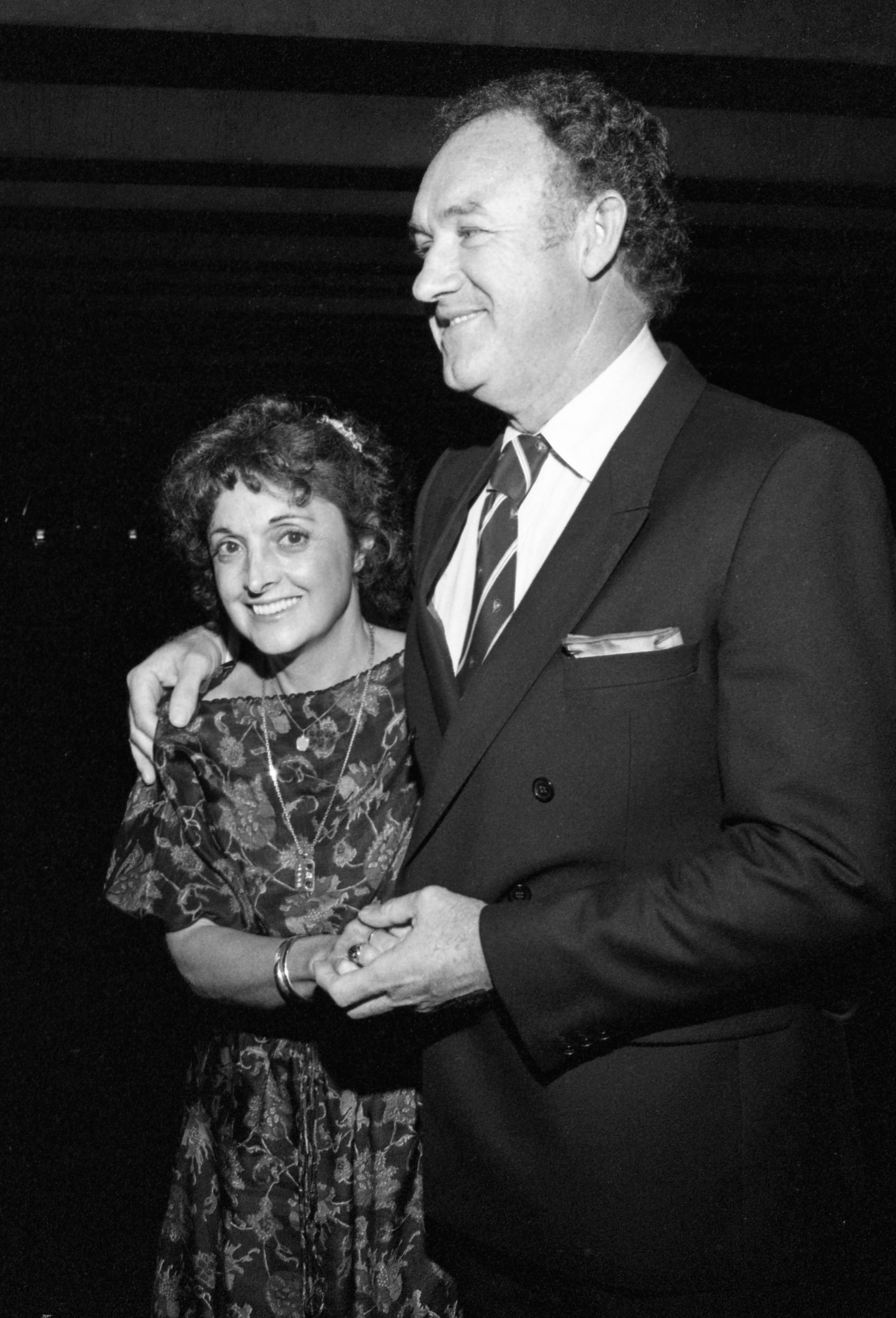 Gene Hackman y Faye Maltese en 1980. | Fuente: Getty Images