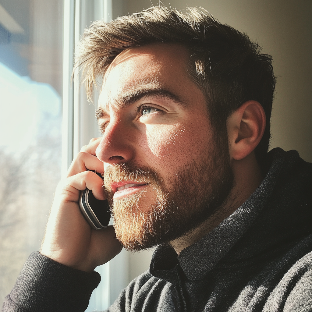 Un hombre hablando por teléfono | Fuente: Midjourney