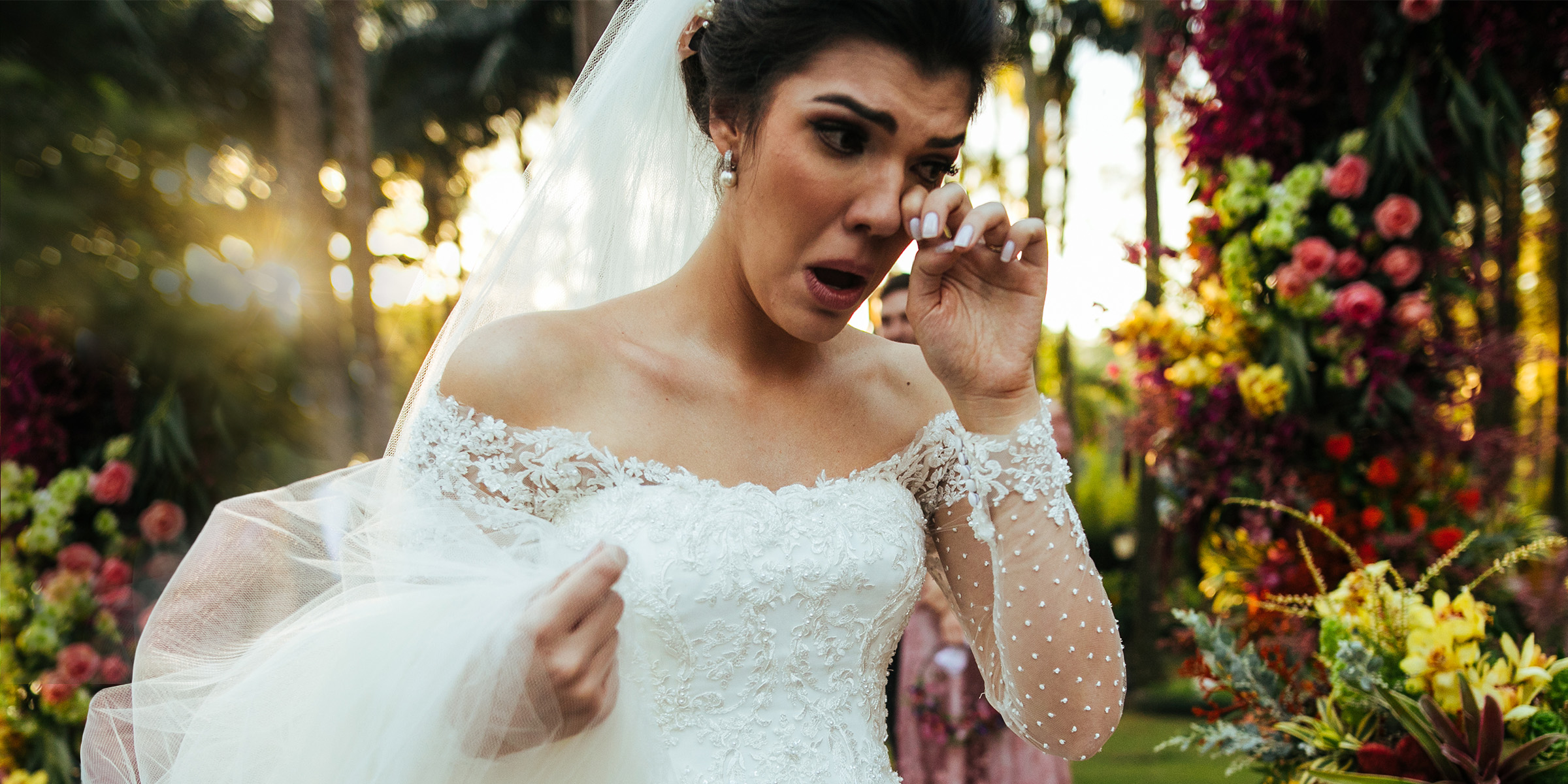 Una novia llorando | Fuente: Getty Images