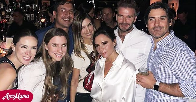 Jacky Bracamontes tuvo una maravillosa fiesta con Victoria y David Backham