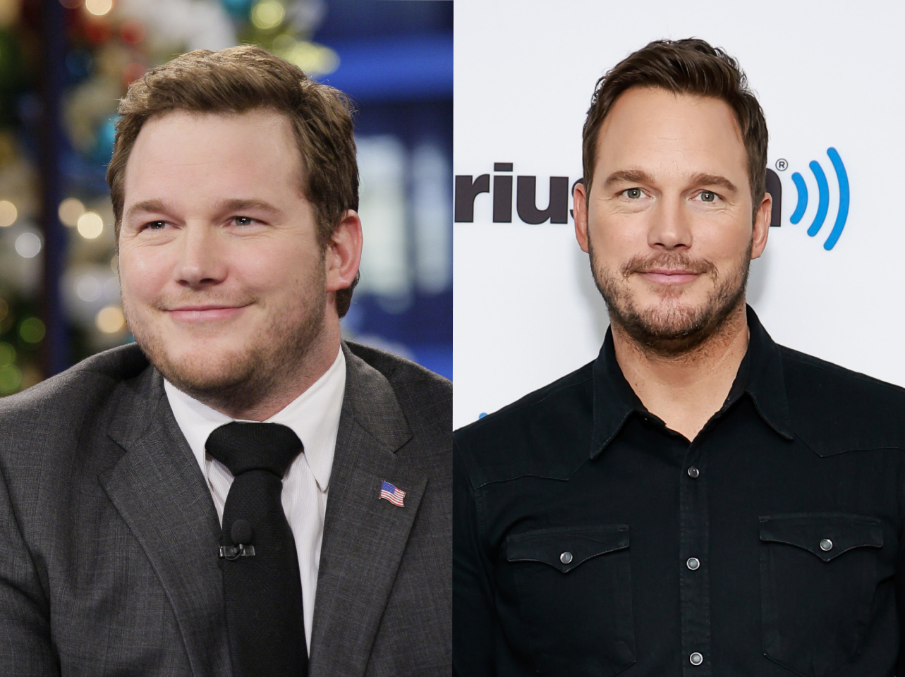 Chris Pratt antes y después de perder peso | Fuente: Getty Images