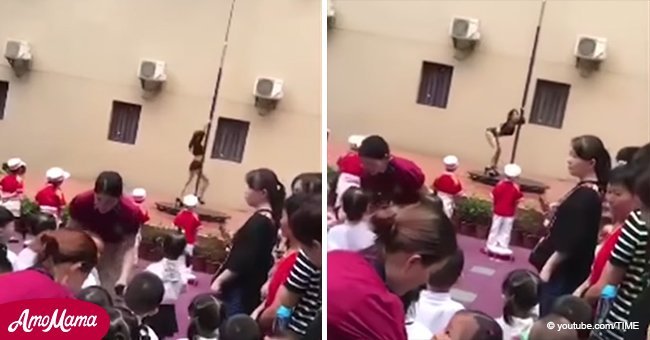Indignación por video de cómo un jardín de infantes recibió a los niños en el regreso a la escuela