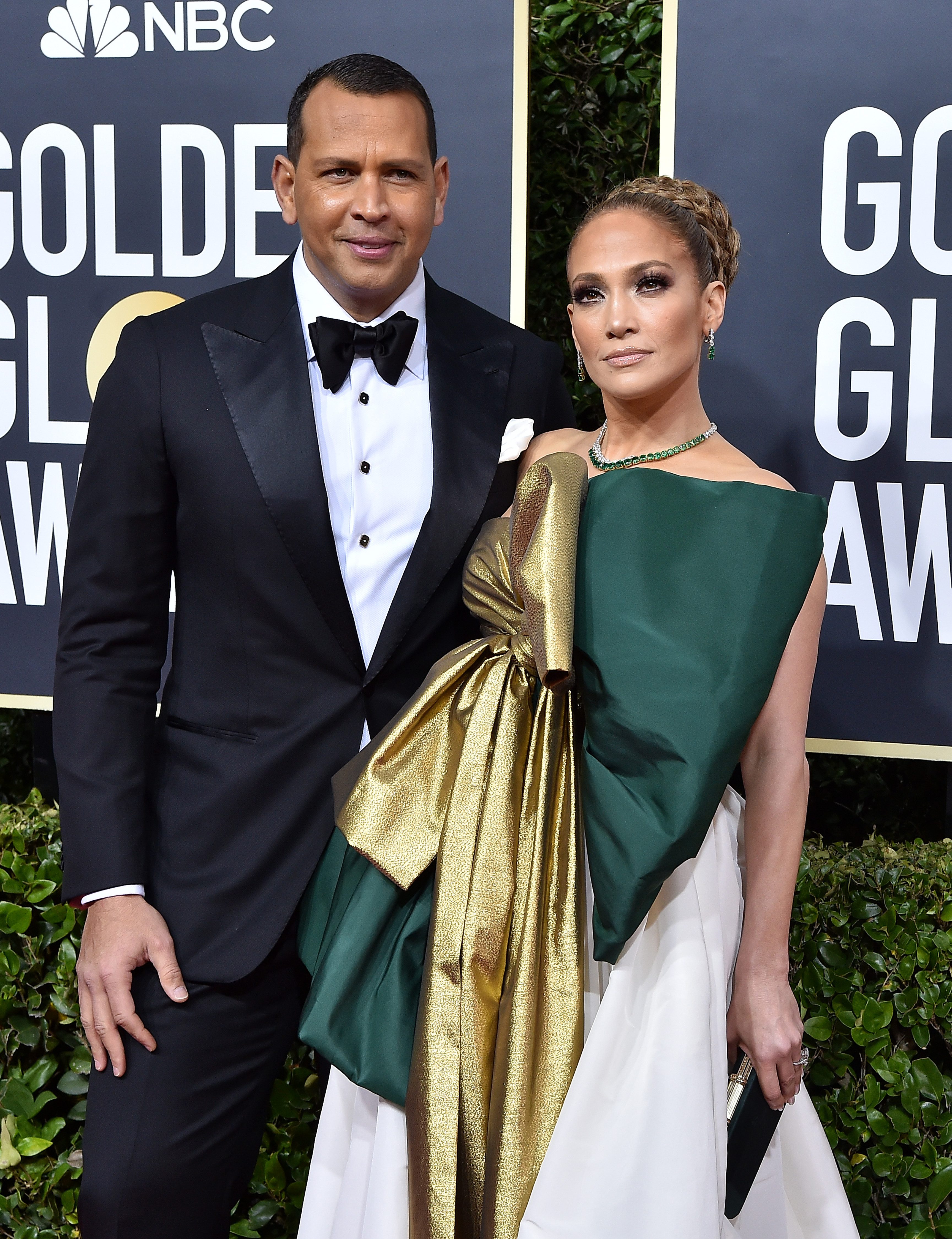 Alex Rodriguez y Jennifer Lopez en la 77 edición de los Globos de Oro en Beverly Hills, California, el 5 de enero de 2020 | Fuente: Getty Images