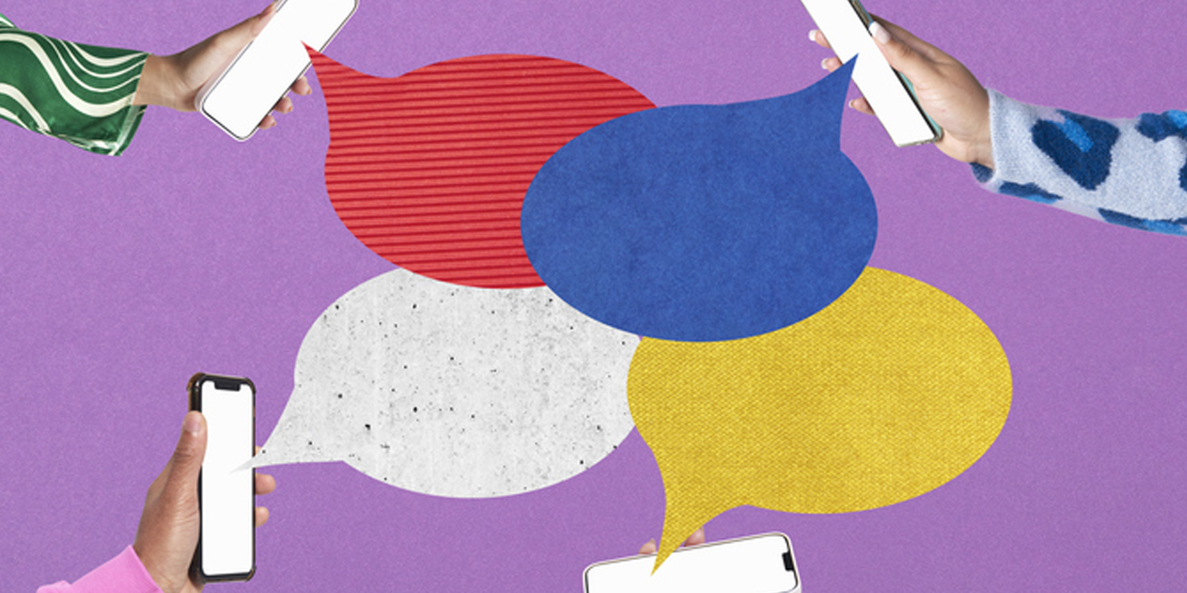 Teléfonos que proyectan globos animados | Fuente: Getty Images