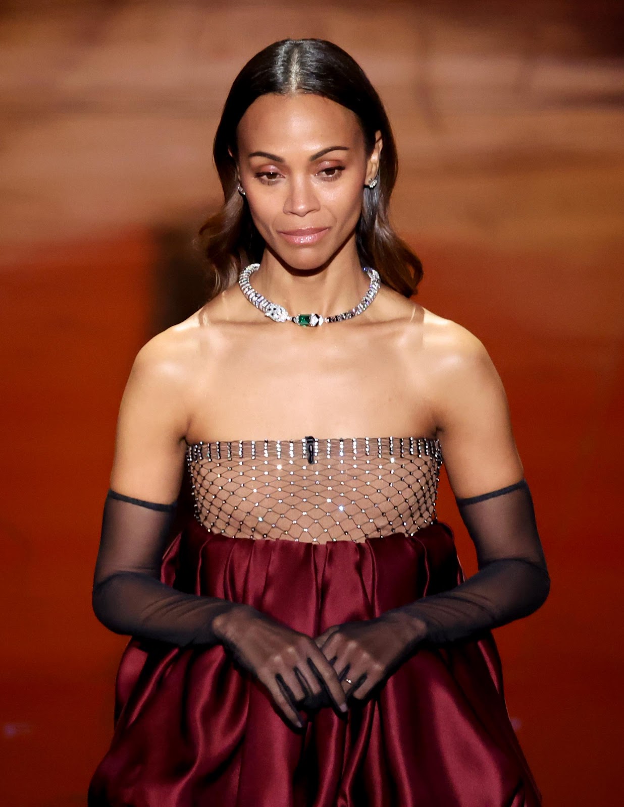 Zoe Saldana en la 97ª edición de los Oscar celebrada en el Dolby Theatre, el 2 de marzo de 2025 | Fuente: Getty Images
