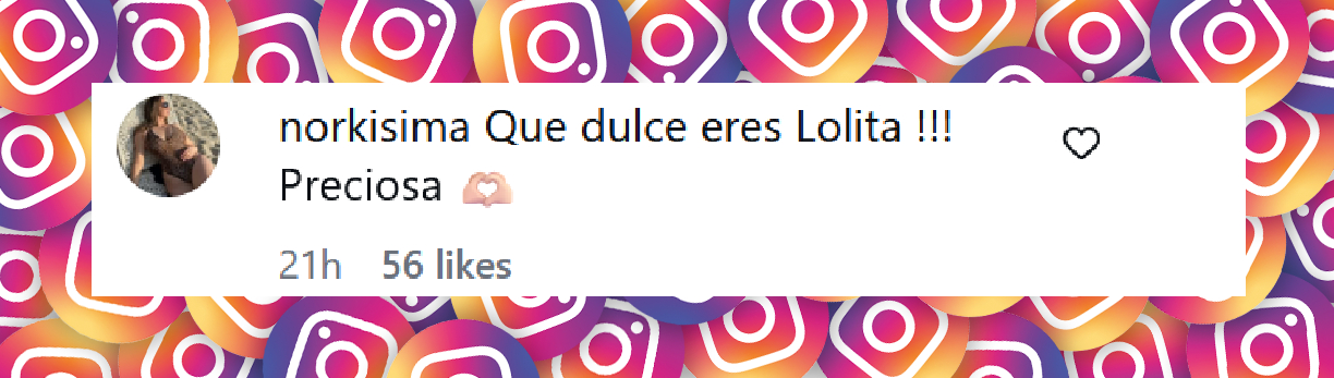 Comentario de una usuaria sobre la publicación del baile de Evangelina Anderson y su hija Lola Demichelis | Fuente: Instagram/lolademichelis