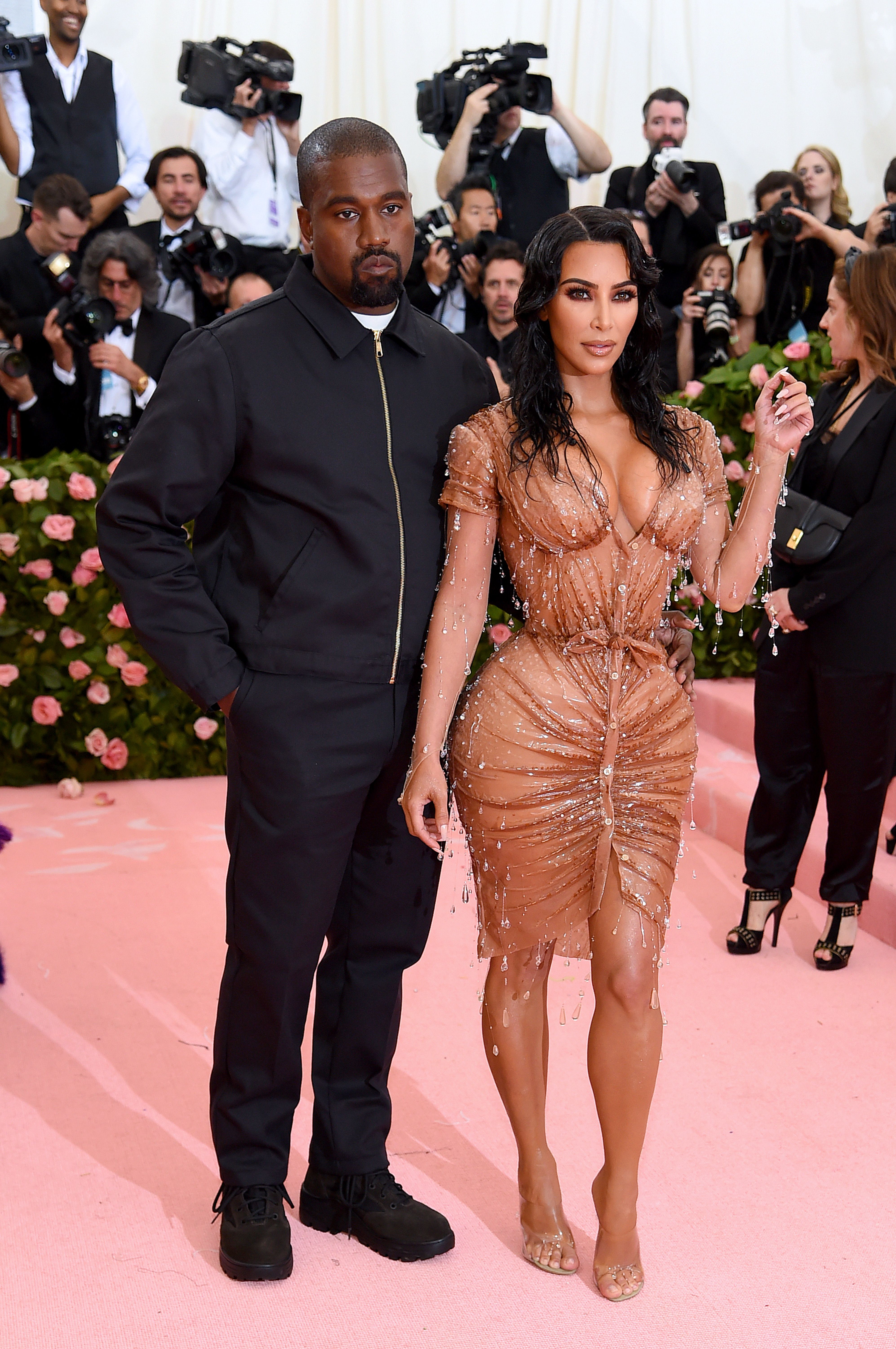 Kanye West y Kim Kardashian West durante la Met Gala 2019 Celebrating Camp: Notes on Fashion en el Museo Metropolitano de Arte el 06 de mayo de 2019 en Nueva York | Foto: Getty Images