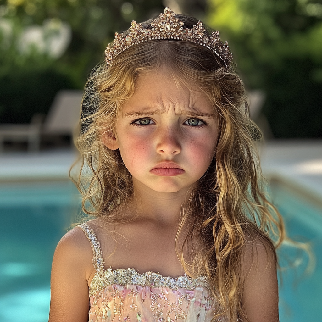 Una niña disgustada | Fuente: Midjourney