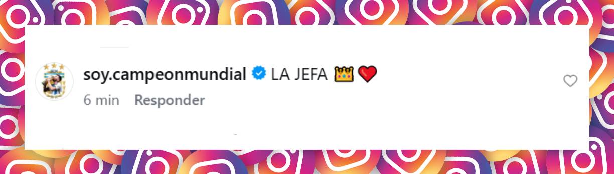 Comentario de un usuario | Fuente: Instagram/antonelaroccuzzo