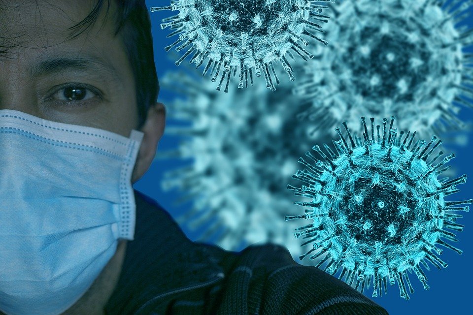 Hombre con tapabocas por coronavirus. | Foto: Pixabay