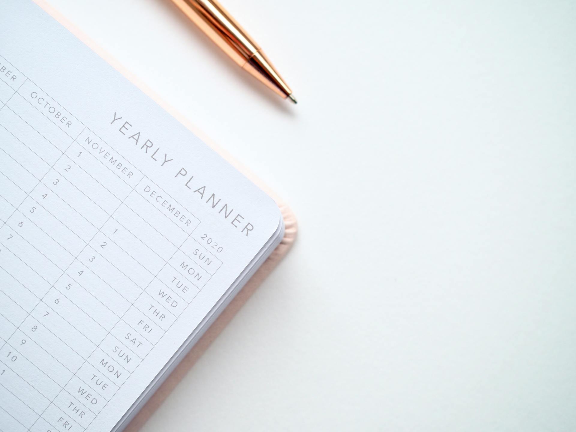 Una agenda anual | Fuente: Pexels