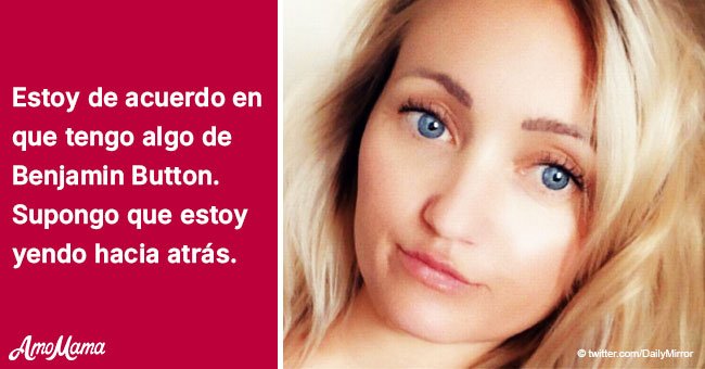 Mujer alega ser la Benjamin Button de la vida real al 'enjevecer en retroceso'