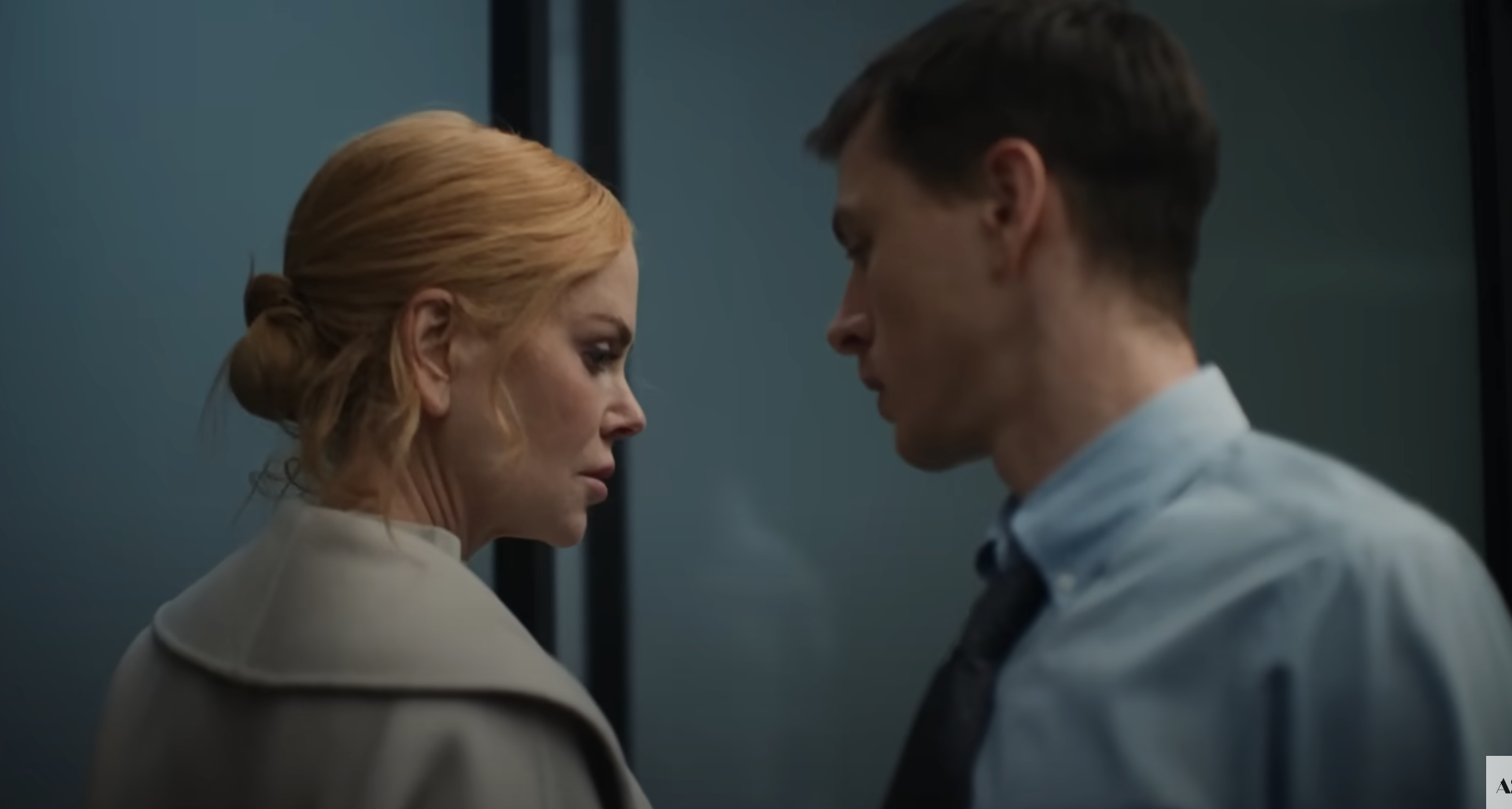 Nicole Kidman y Harris Dickinson en el plató de "Babygirl", 2024 | Fuente: YouTube/A24