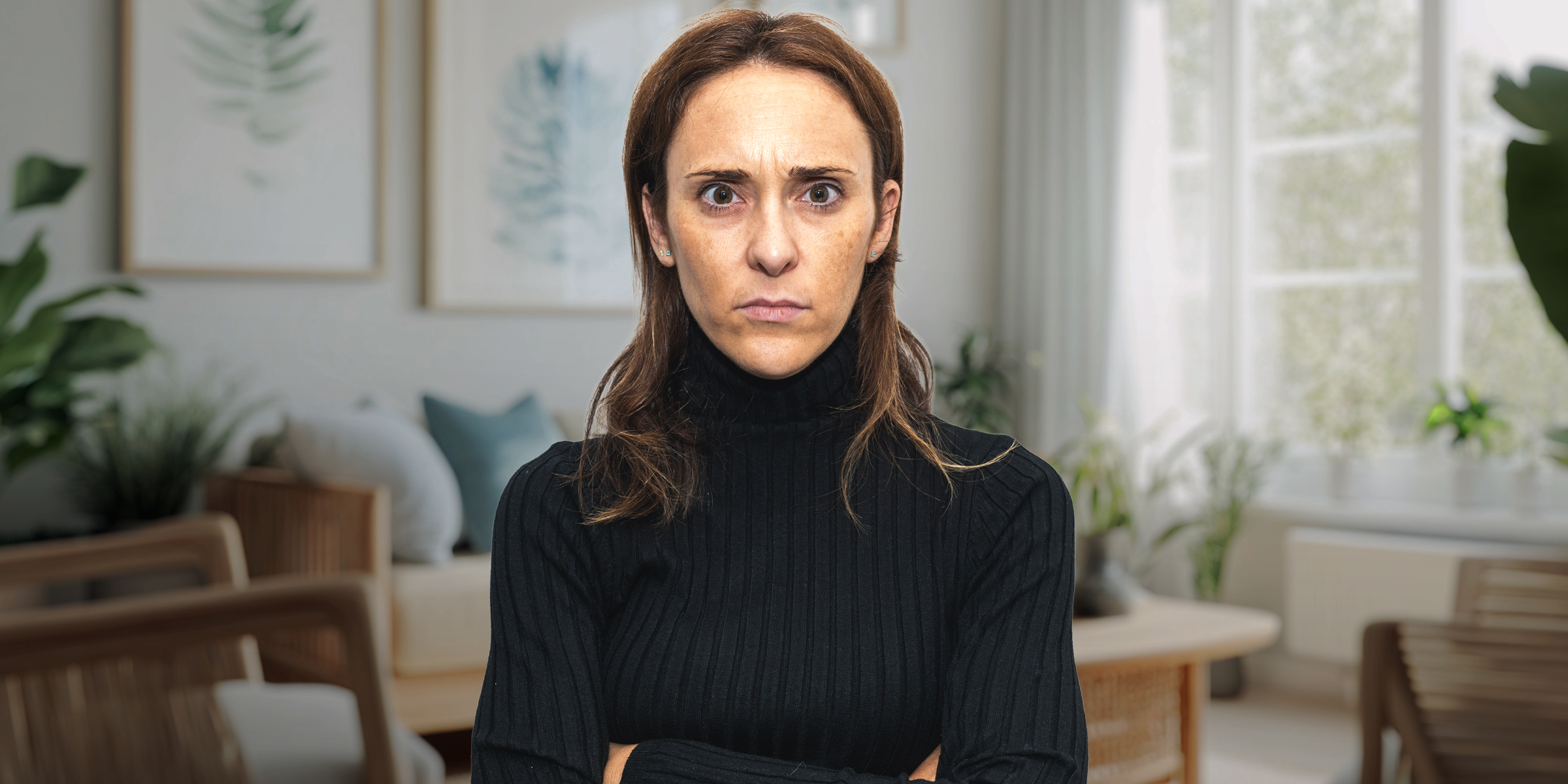 Una mujer de brazos cruzados | Fuente: Shutterstock