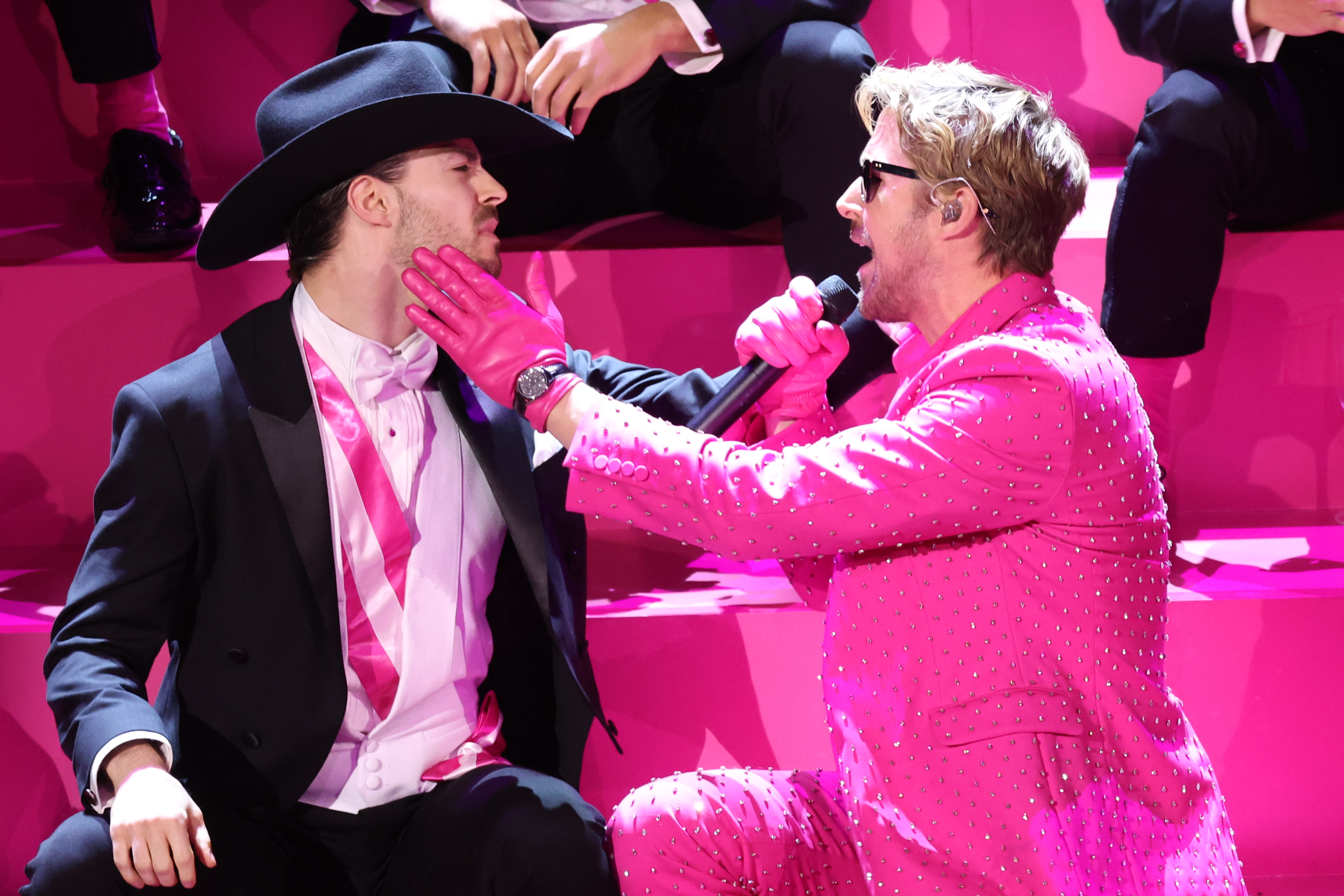 Ryan Gosling perfroming at the Annual Academy Awards in Hollywood in 2024 | Fuente: Getty Images