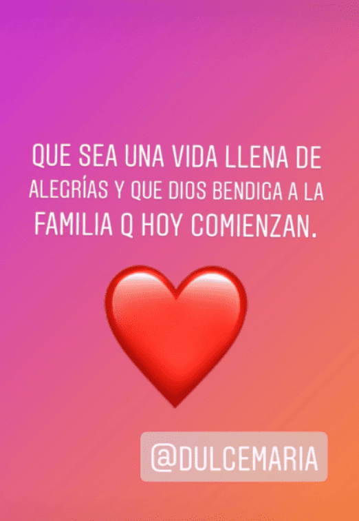 El mensaje de Anahí a Dulce María. | Captura de Instagram/anahi