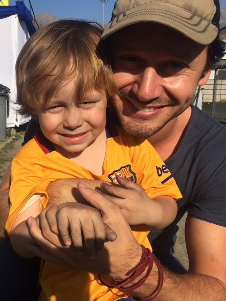 Benjamín Vicuña junto a Beltrán | Fuente: Instagram/benjaminvicuna.ok