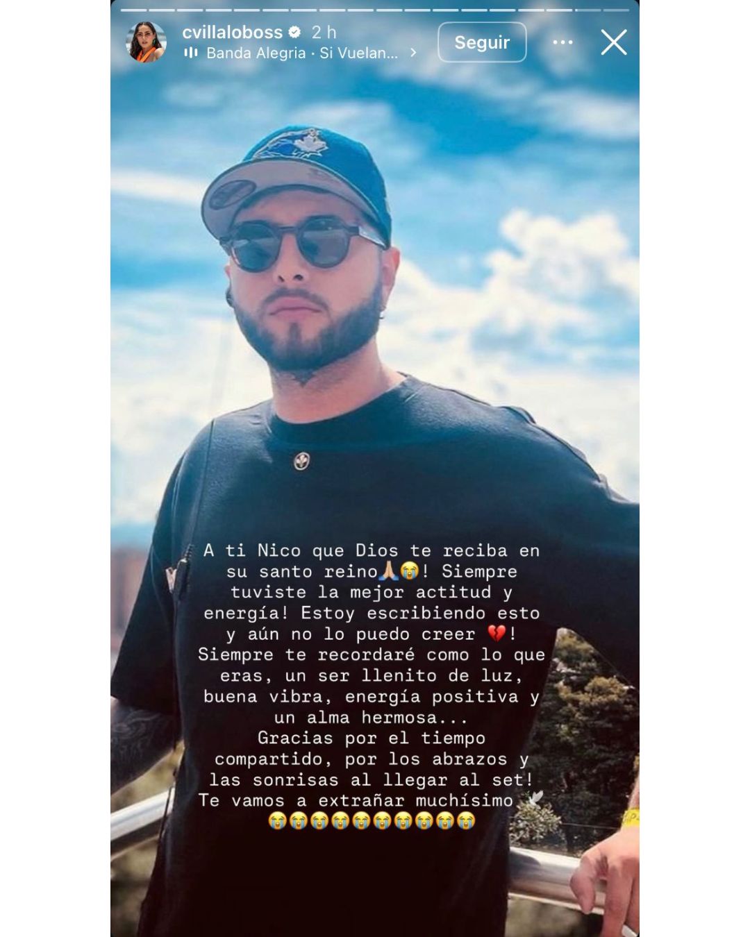 Carmen Villalobos compartió emotivo mensaje, tras la muerte de sus compañeros de trabajo. | Fuente: Instagram/elheraldoco