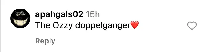Comentario de un fan fechado en noviembre de 2023 | Foto: instagram.com/kellyosbourne