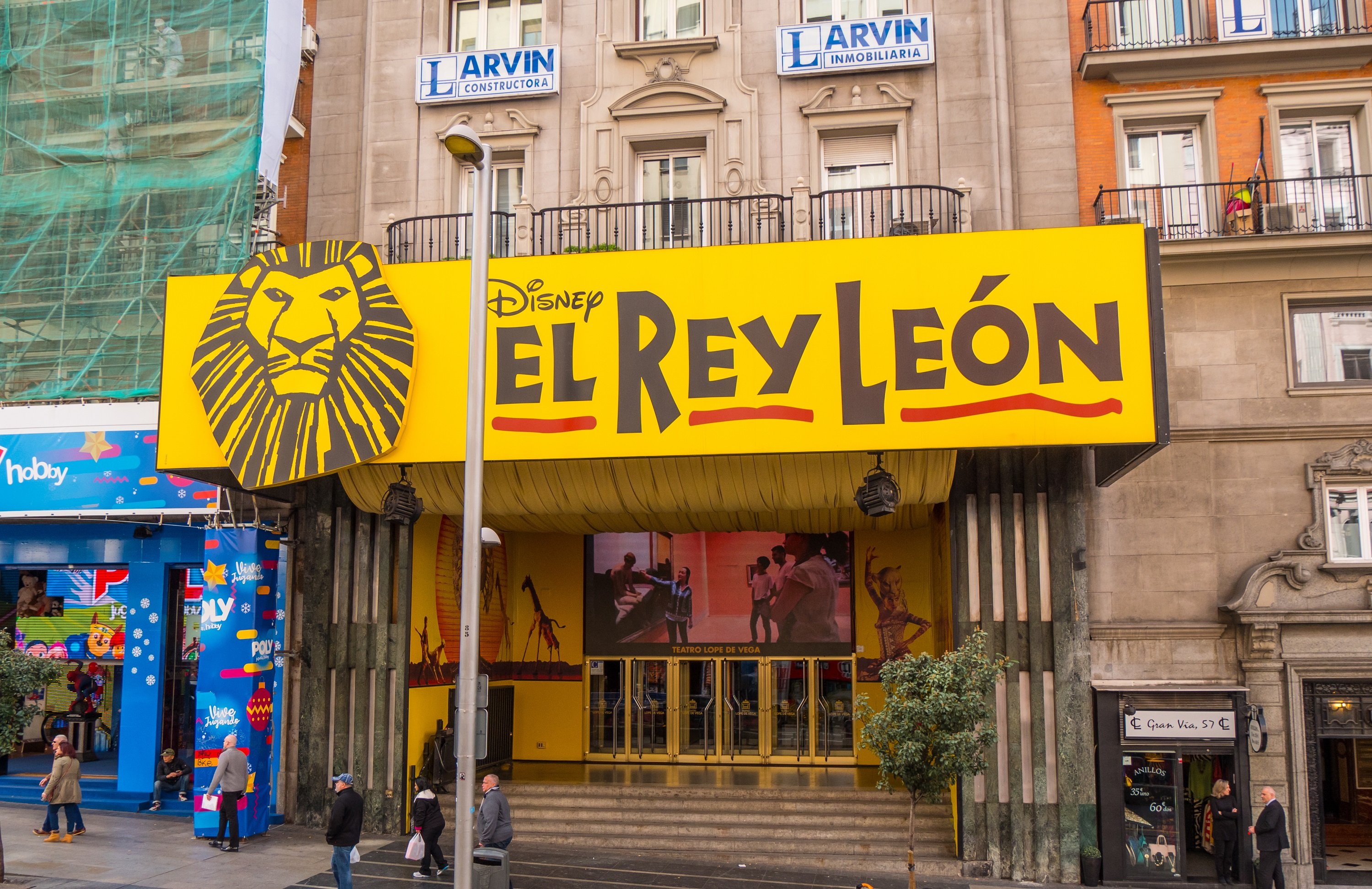 Musical de 'El Rey León' en Madrid. Febrero de 2018. | Foto: Shutterstock